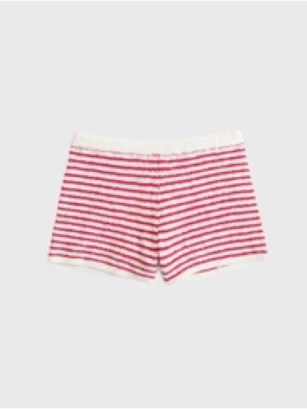 Abercrombie & Fitch Red and White Striped Bike Shorts